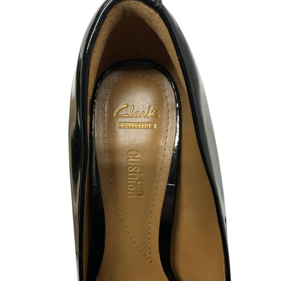 Clarks Brier Soft Cushion Black Patent Heels (8M) - Picture 7 of 10